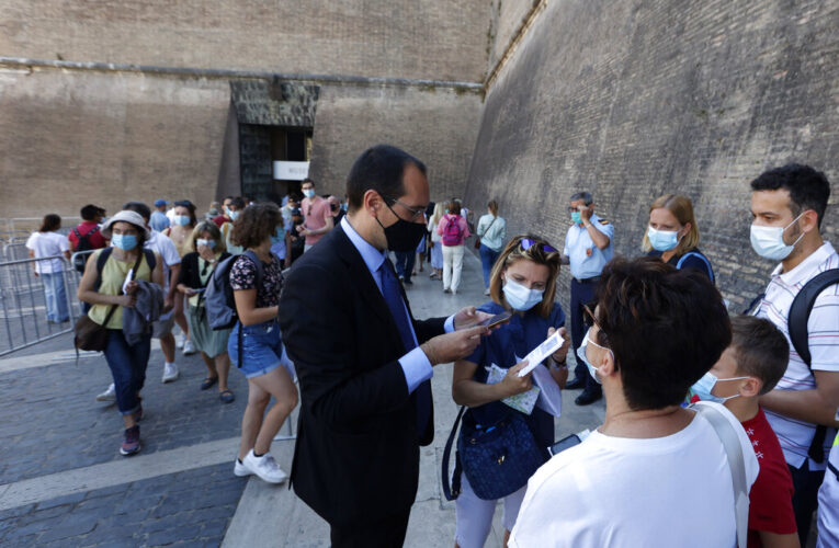Fri. 9:54 a.m.: Italy: COVID 'Green Pass' needed for museums, indoor dining